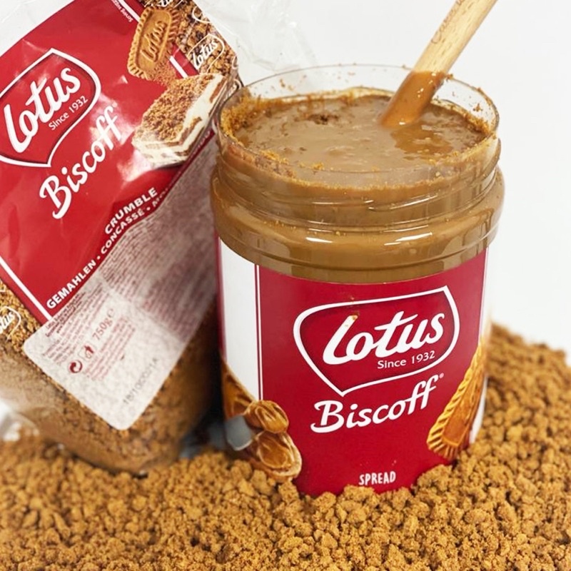 Ready Stock Lotus Biscoff Crunchy Smooth Spread 380g Baking Topping Jam 焦糖饼干抹酱面包酱颗粒花生酱 Shopee Malaysia