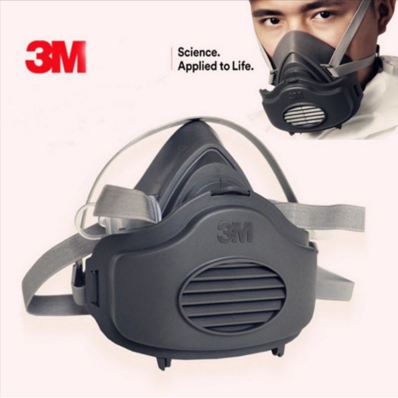 (SELLER MALAYSIA) Set Penuh Penutup Hidung 3M Half Face Mask Respirator N95 3200 3700 3701