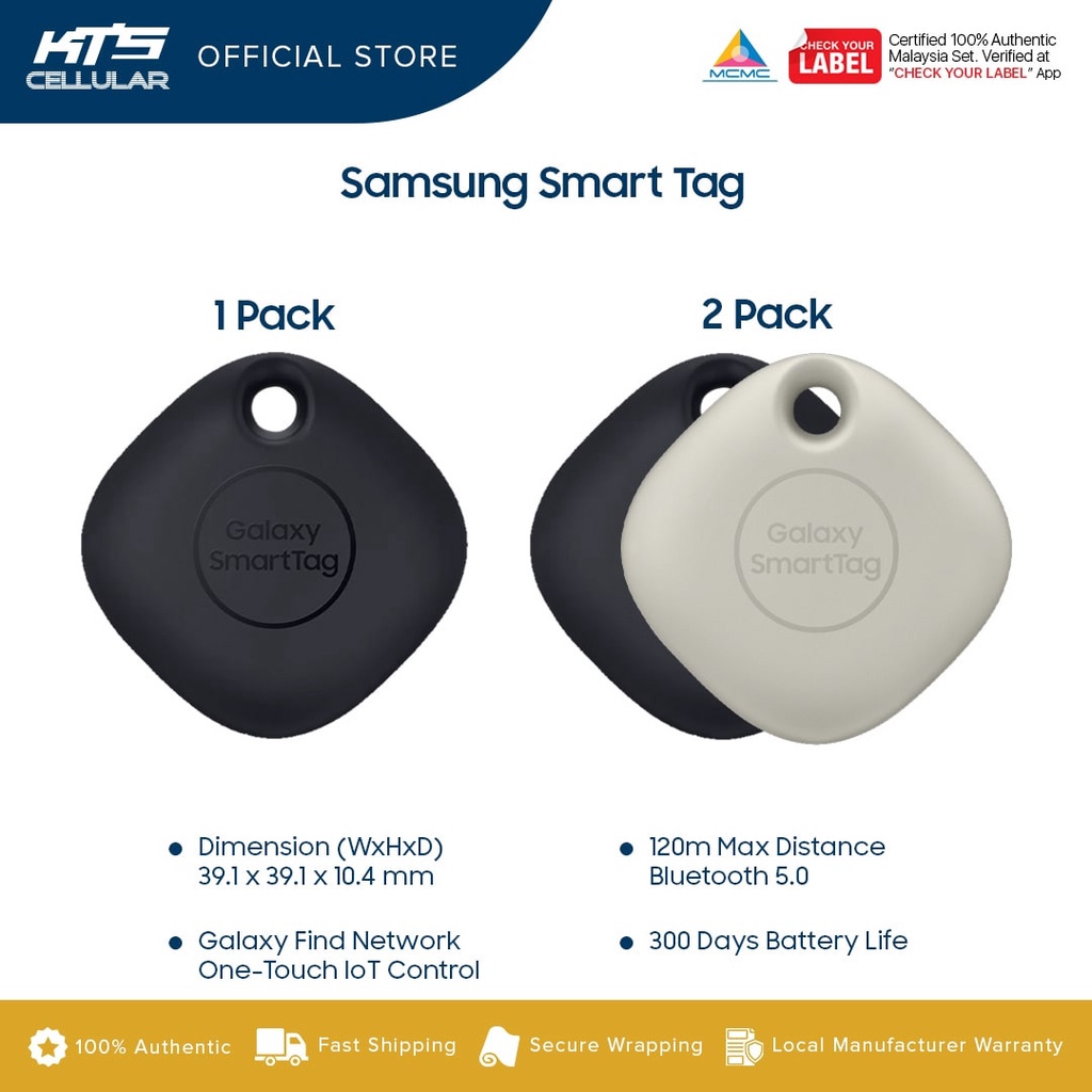 Samsung Galaxy Smart Tag Original 1 Year Warranty by Samsung Malaysia