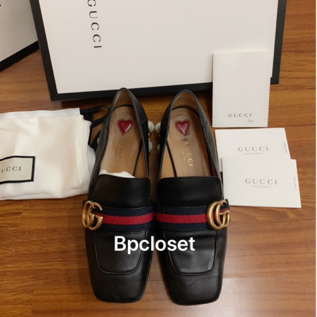 gucci pearl shoes