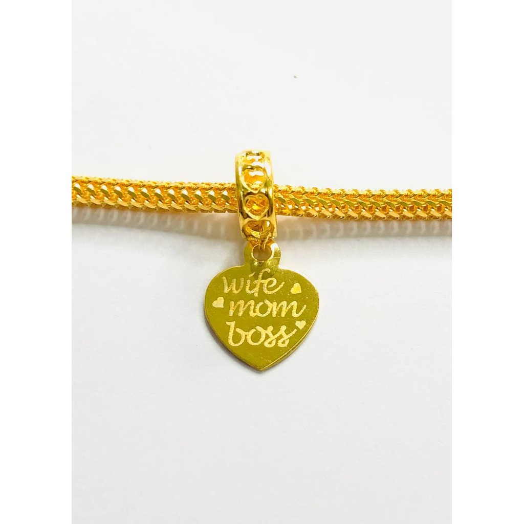 Buy Charm Love Wife Mom Boss 916 Gold Gold 916 Pandora Jewellery Emas Tulin 916 Charm Pandora Jewellery Charm 916 Seetracker Malaysia