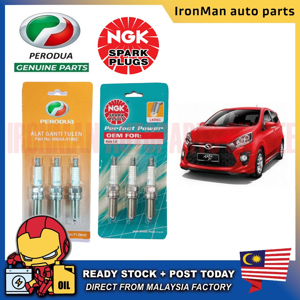 Perodua Ngk Automotive Car Engine Parts Car Spark Plug Axia Lkr6c Ngk Genuine Parts 3pcs 69710 Bz020 Shopee Malaysia