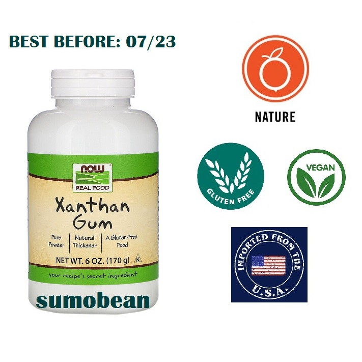 Now Foods Natural Thickener Real Food Xanthan Gum 6 oz (170 g) Shopee