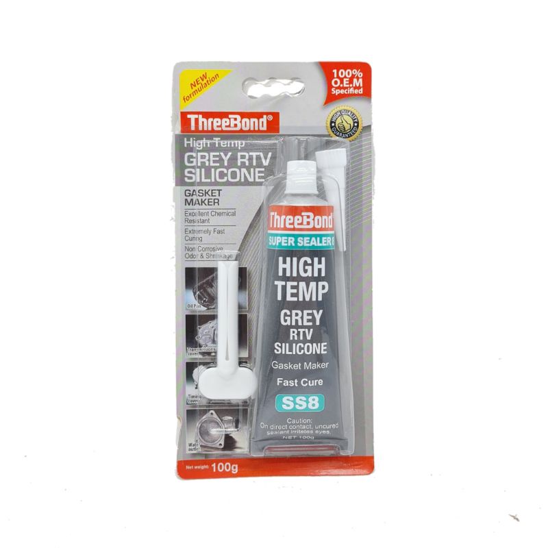 THREEBOND SUPER SEALER 8 Grey RTV Silicone Gasket Maker (100g)(Hi Temp ...
