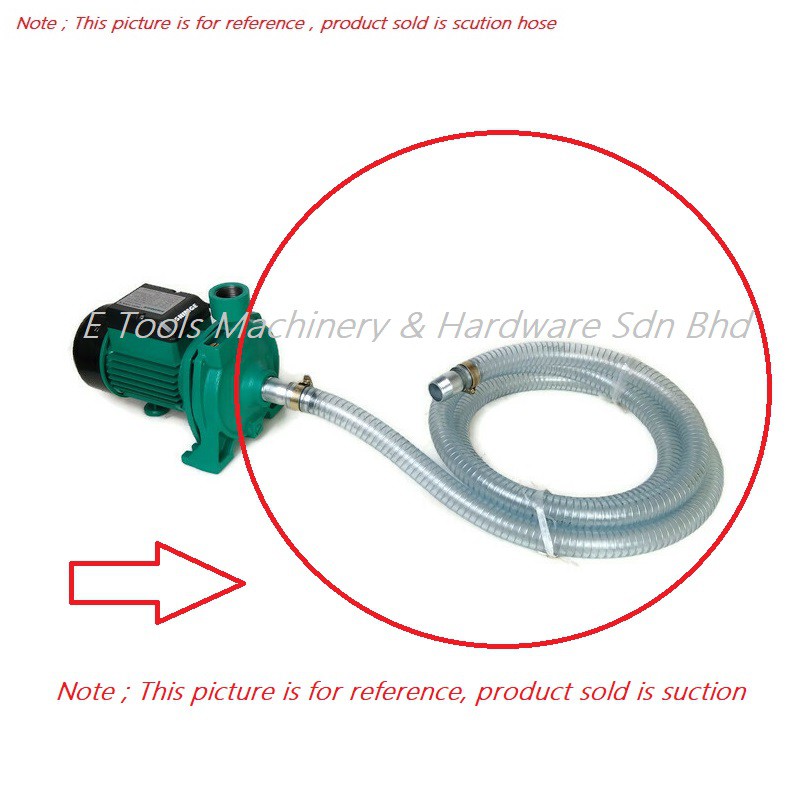 1 INCH PVC WIRE SPRING SUCTION & VACUUM HOSE FOR WATER PUMP | Shopee ...