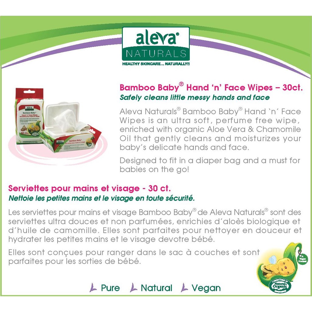 aleva hand and face wipes