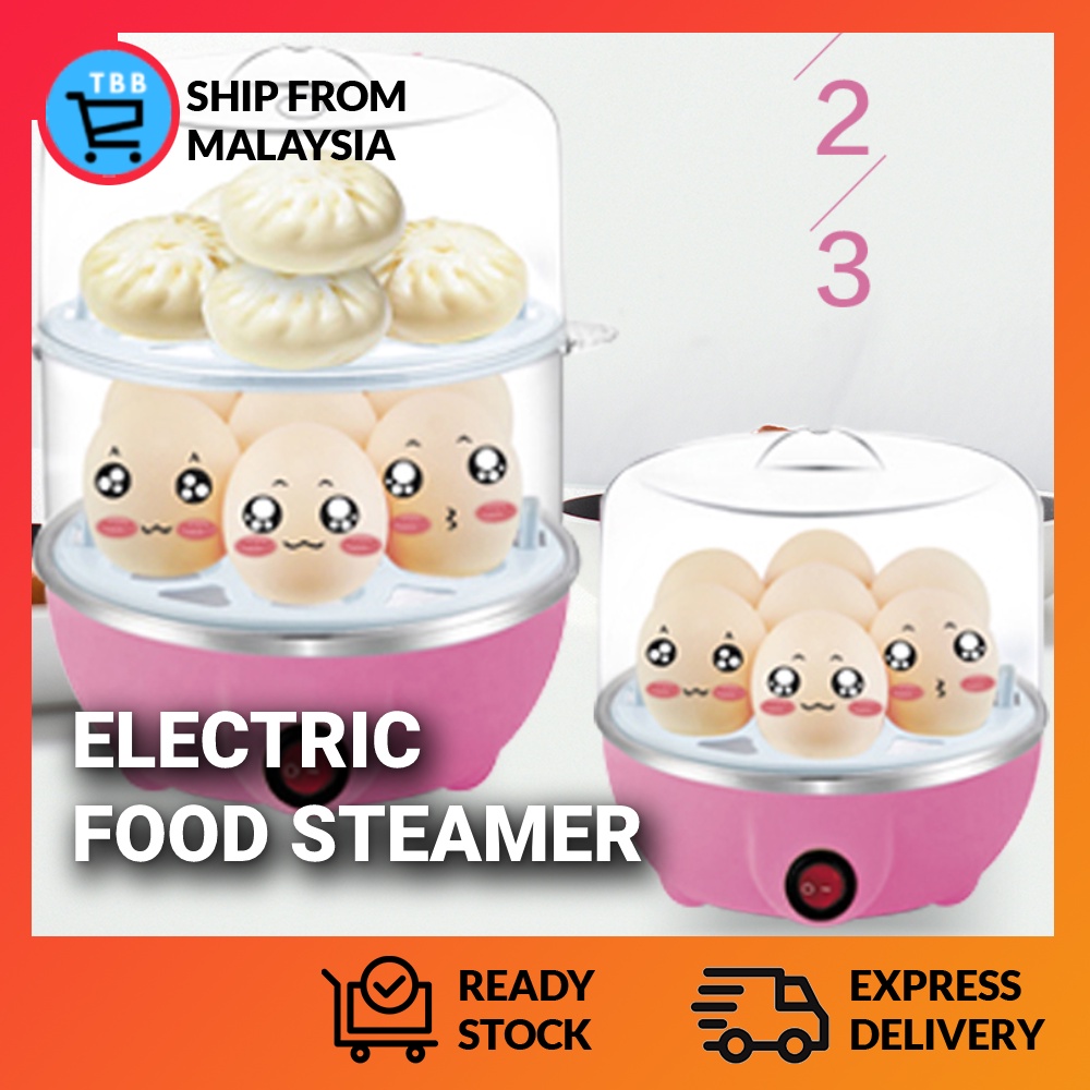 Electric Food Steamer MultiFunction Electric Egg Cooker Egg boiler Egg Steamer pengukus…
