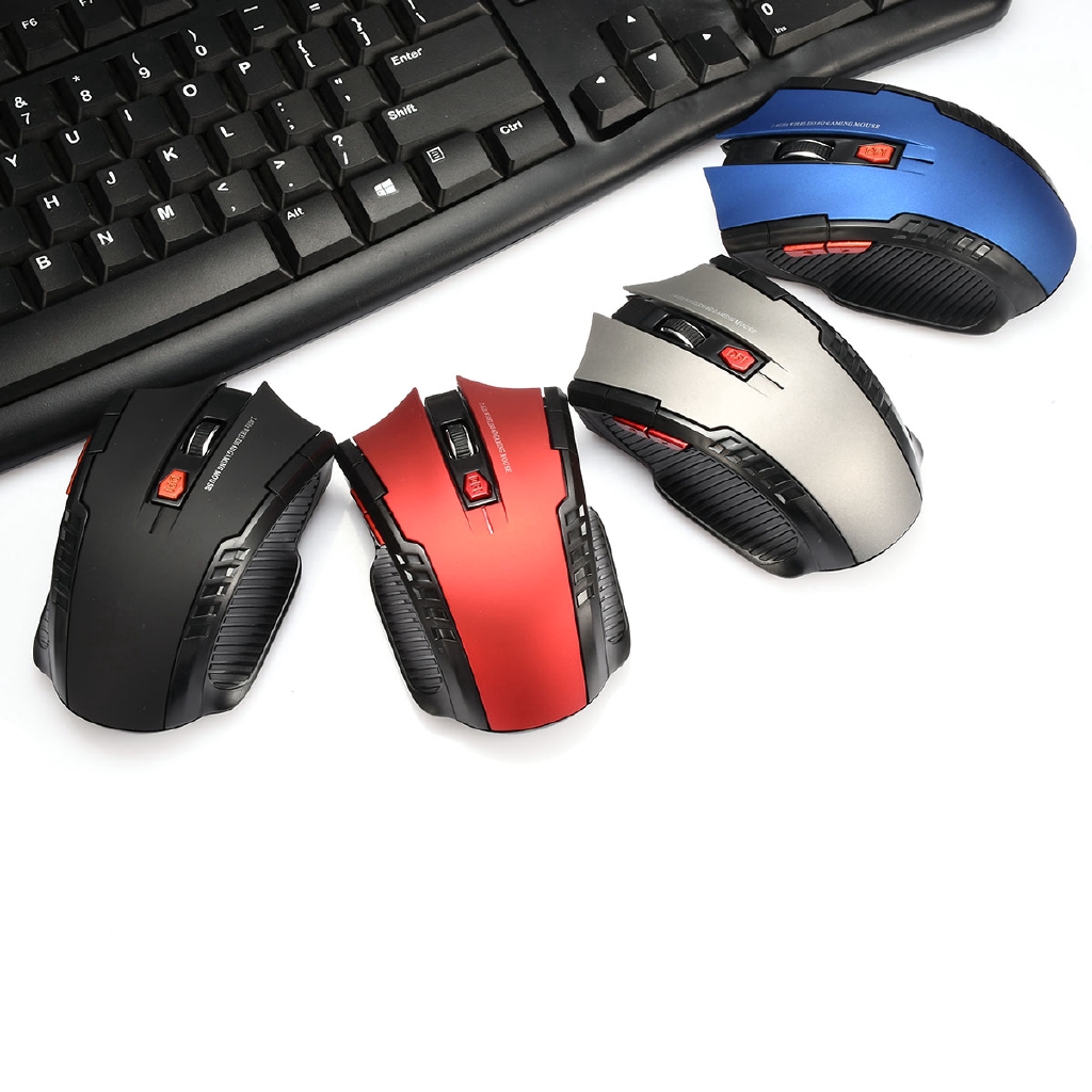 2.4G Wireless Mouse 6 Buttons Optical Mouse Adjustable 2400DPI Wireless ...