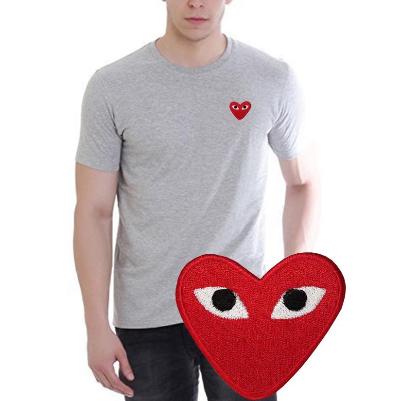 men's shirt with heart logo