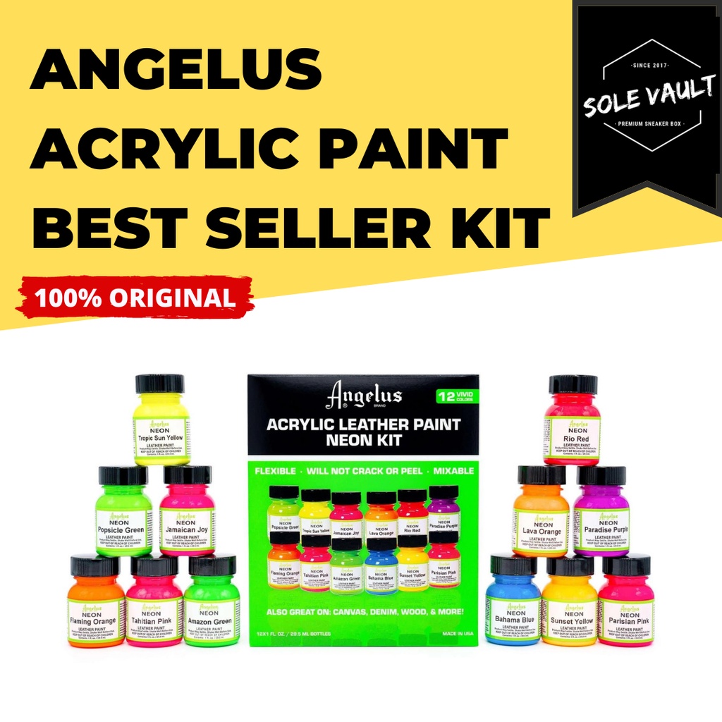 angelus acrylic leather paint best sellers kit
