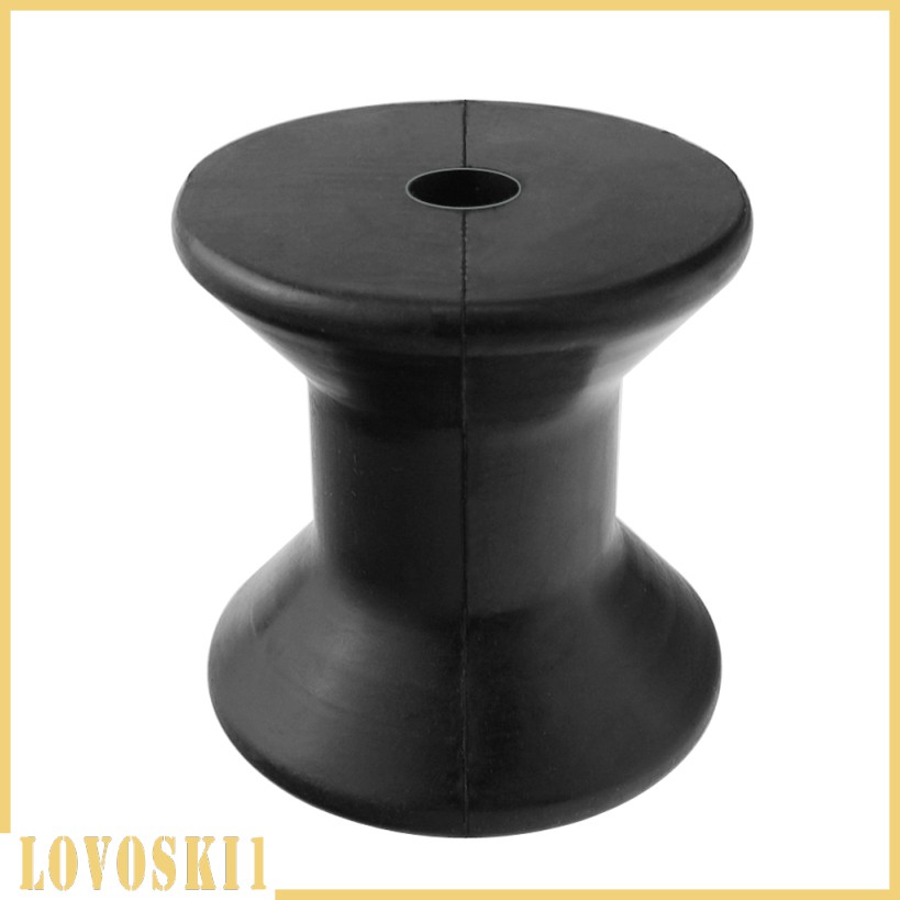 [lovoskibcMY] Boat Trailer Rubber Keel Roller, Black, 3 inches, Sailboat Yacht Accessories