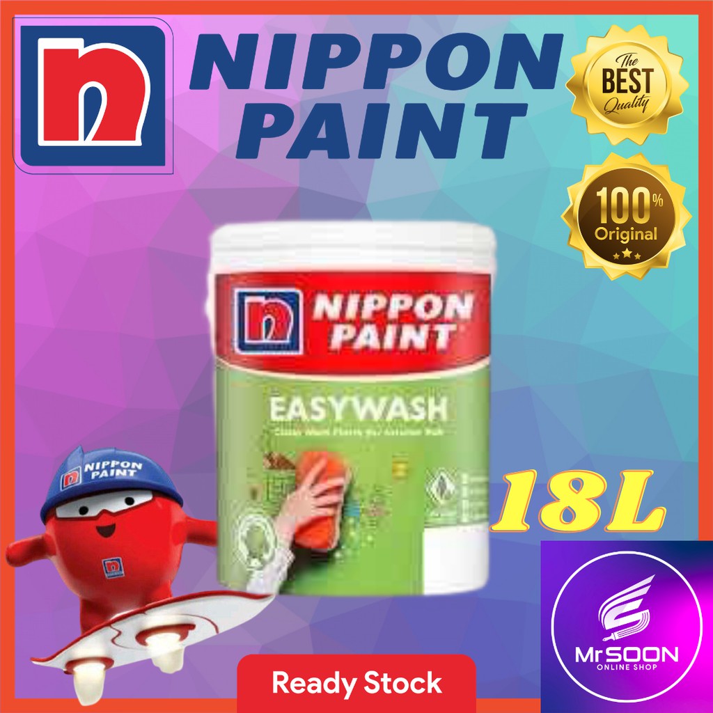 Nippon 18L Easywash Interior Paint/Cat Dalam Matt | Shopee Malaysia