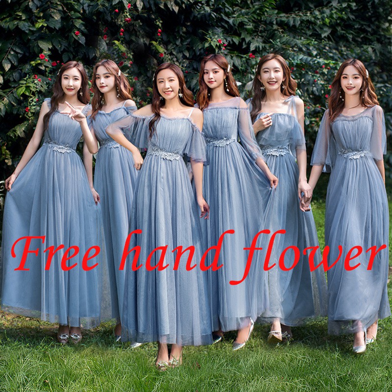 สินค้าคงคลังสําเร็จรูป m-xxx ชุดเพื่อนเจ้าสาวชุดราตรียาวสีน้ำเงินเข้มชุดราตรีงานเลี้ยงอาหารค่ำสําหรับหญิงตั้งครรภ์
