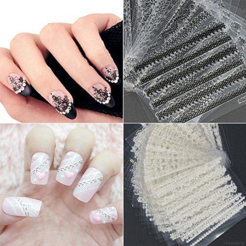 lace nail stickers