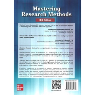 Mastering Research Methods, 3rd Edition, Chua Yan Piaw | Shopee Malaysia