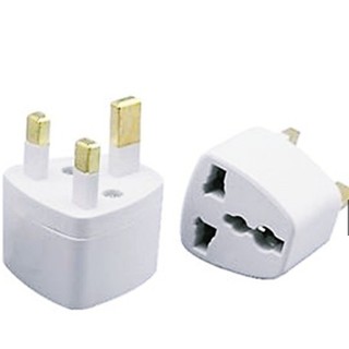 3 Pin Plug Adaptor UK Universal 2 & 3 Pin Multi Plug International ...