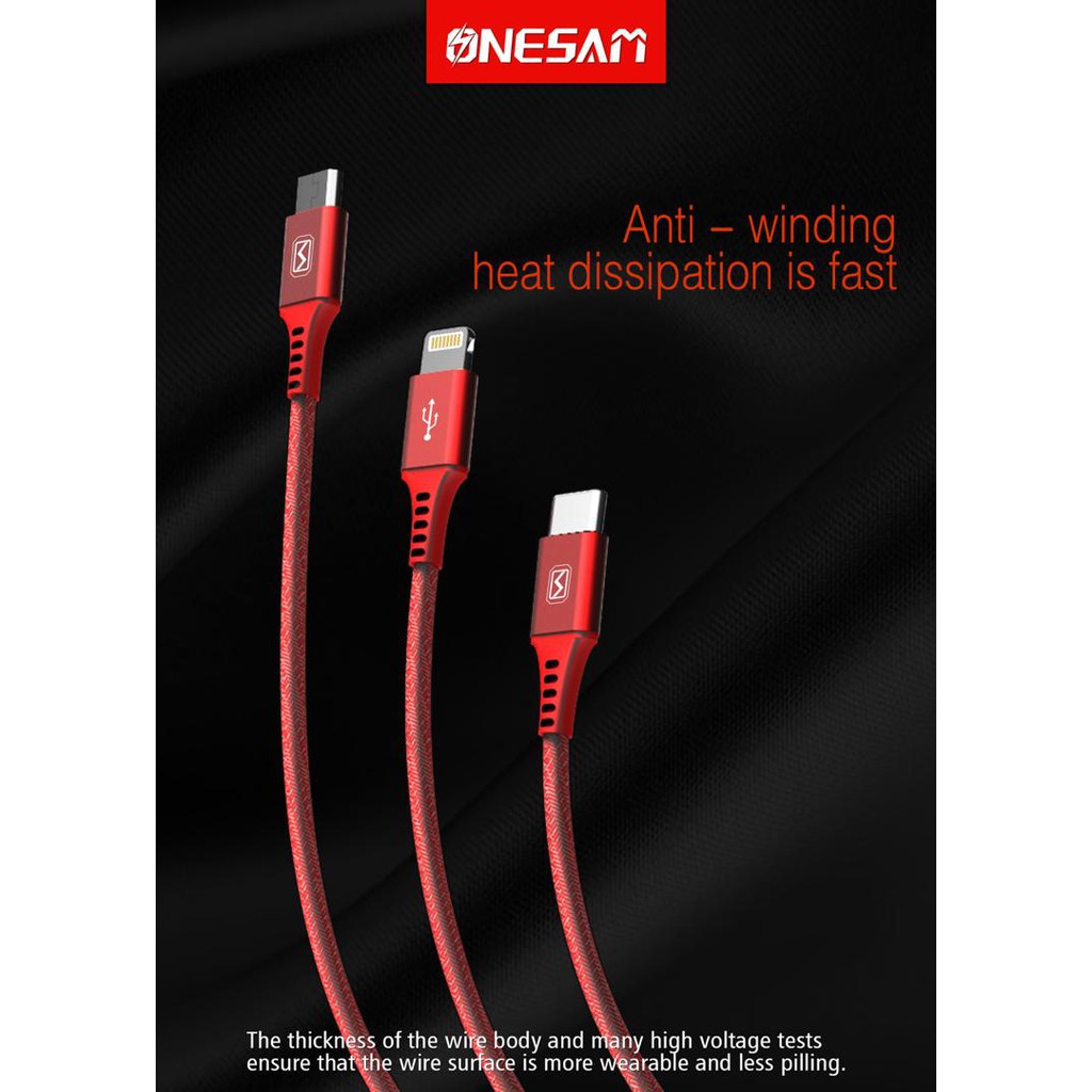 Onesam Os A A Fast Charge In Data Fast Charging Cable Shopee Malaysia