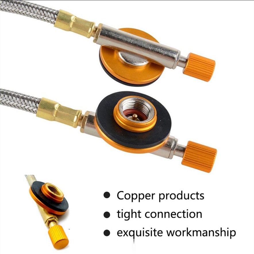 Hose Connector Camping Outdoor Flexible Portable Gas Stove Adapter
