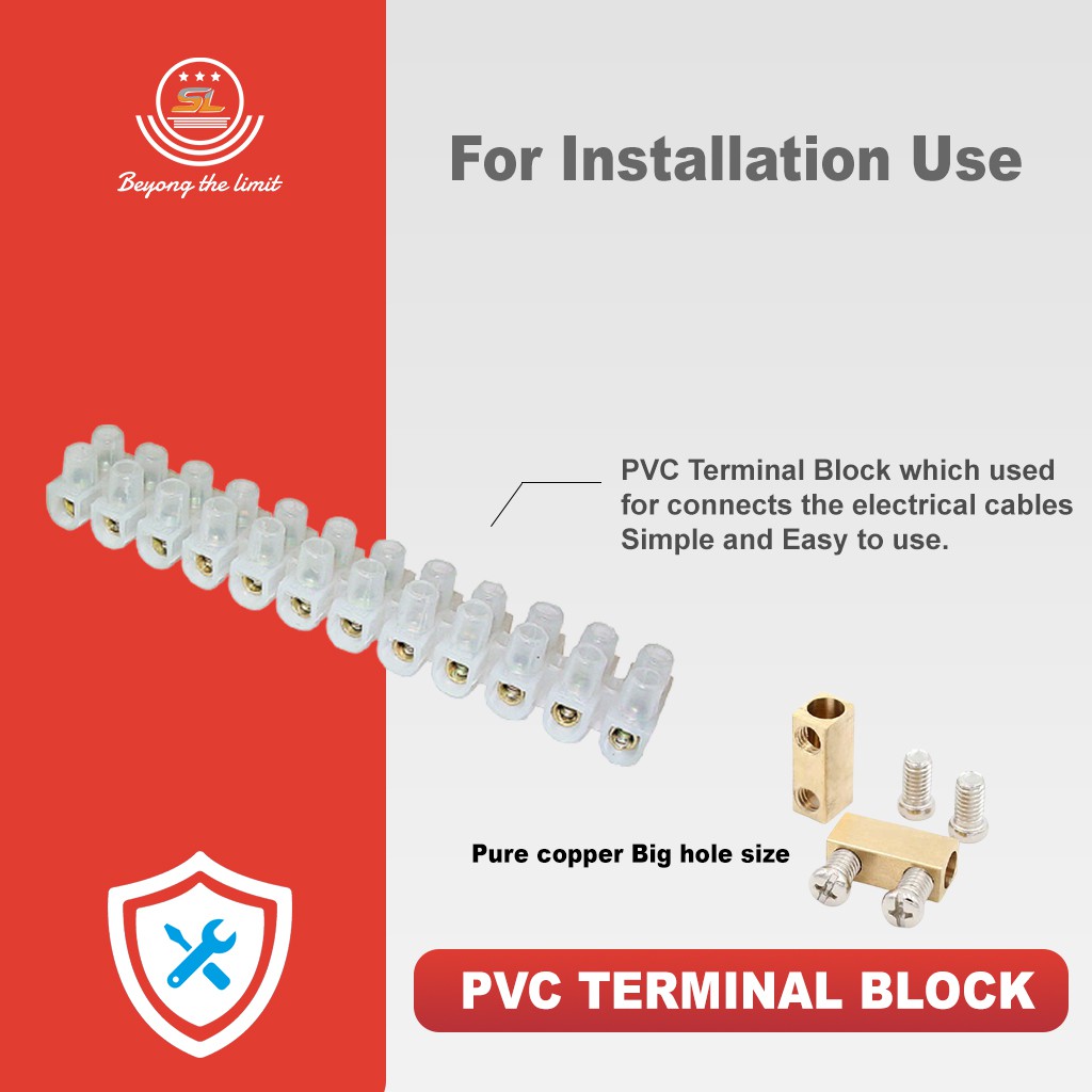 HIGH QUALITY PVC Connector for wiring & cable connection 10A