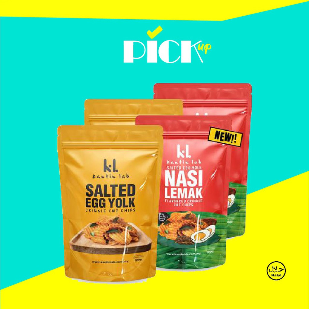 [HALAL] Kantin Lab Salted Egg Yolk Chips/Nasi Lemak -100g | Shopee Malaysia