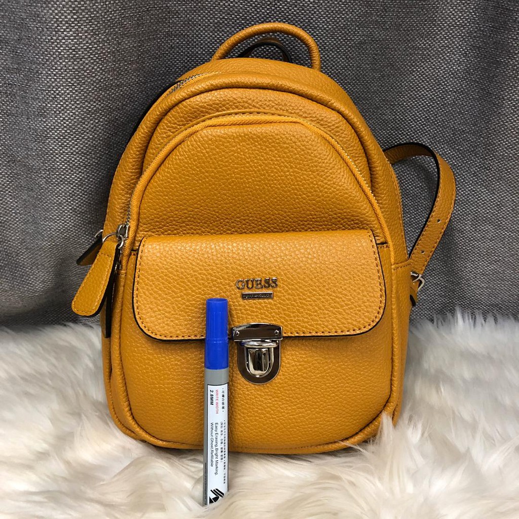 guess backpack yellow