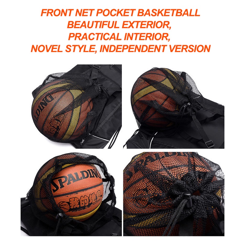 Trendy Accessory Backpack Basketball Bag Football Volleyball Drawstring Pocket Men Women Outdoor Sports Waterproof Mu... - Image 3
