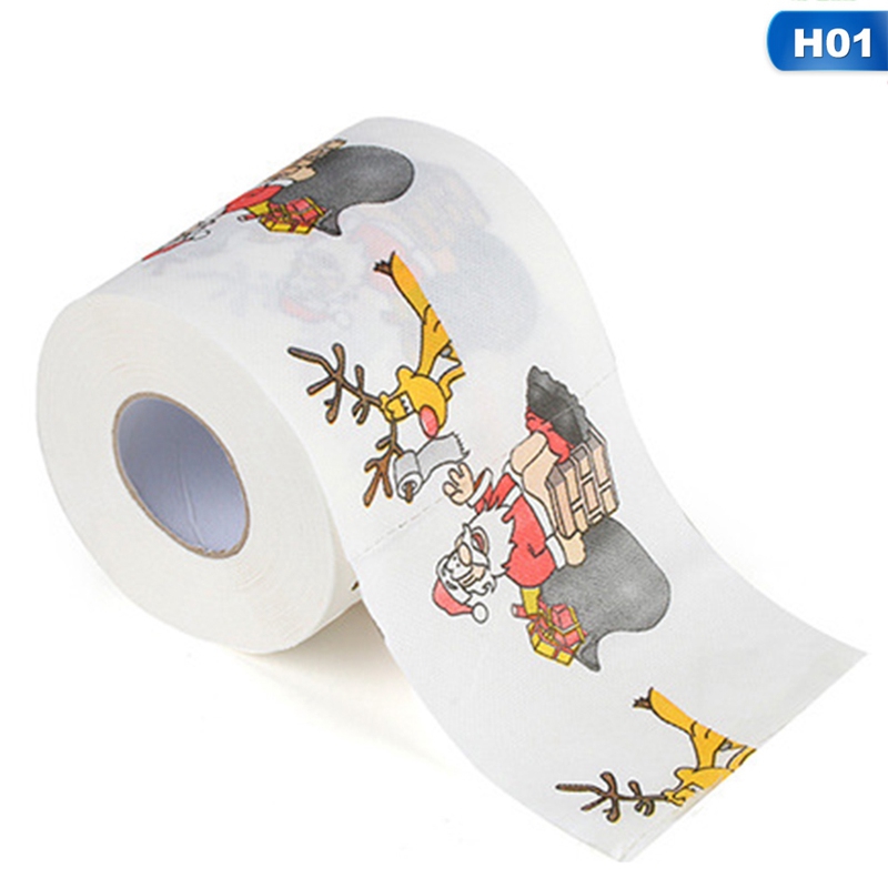 Santa Claus Xmas Home Household Supplies Toilet Paper Roll Living Room Hot 