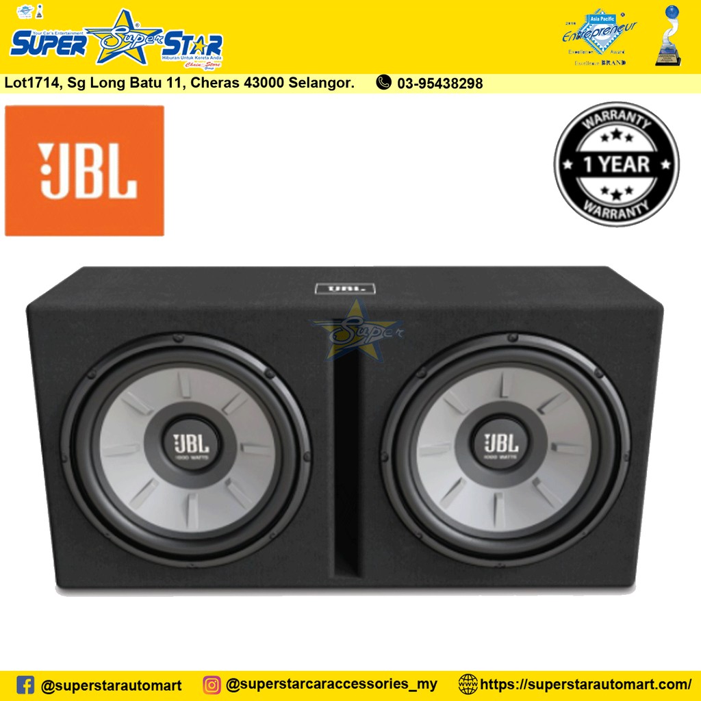 Limo melocotón pestaña JBL Stage-1220B Dual 12" Inch Ported Powered Subwoofer (with Enclosure) |  Shopee Malaysia