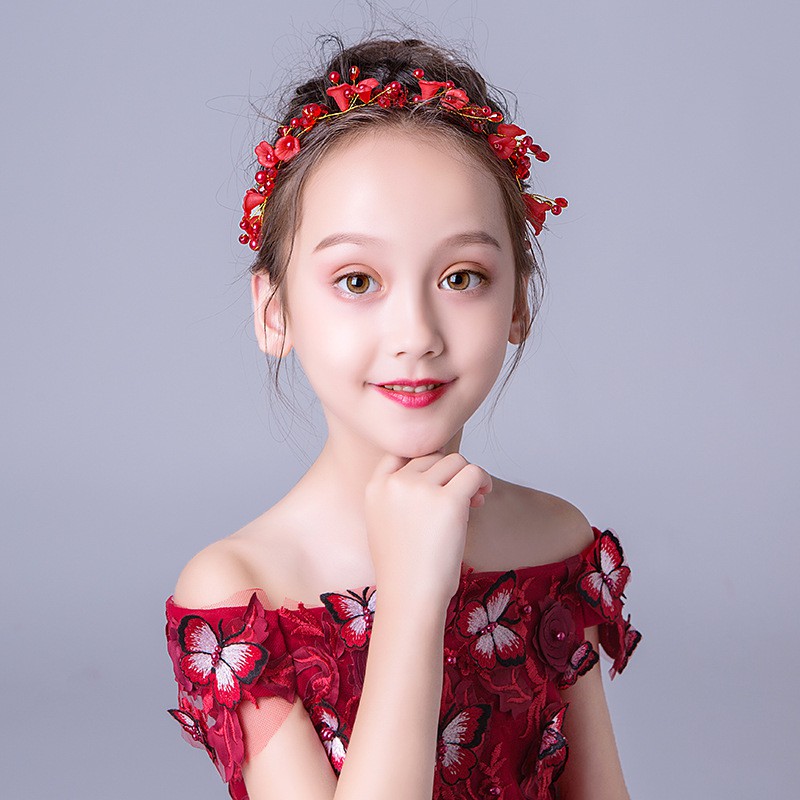 Children Headdress Flower Girl Beautiful Bridesmaid Accessories