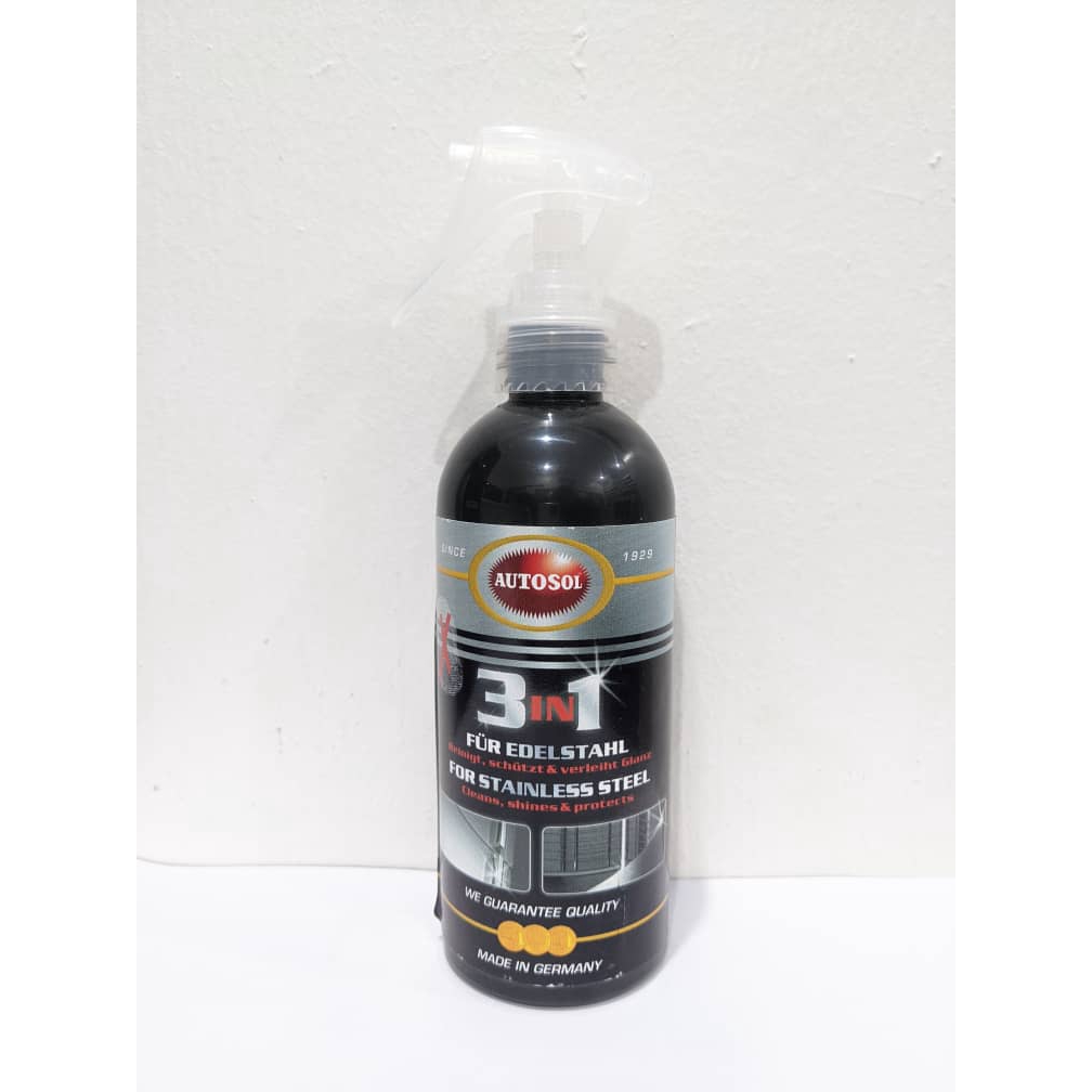 AUTOSOL Stainless Steel Cleans, Shines & Protect 3 in 1 250ml Cleaner