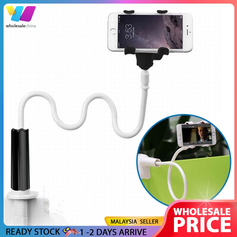 Flexible Long Arm Holder Clip With Screw 360 Degree Rotate Lazy Bracket