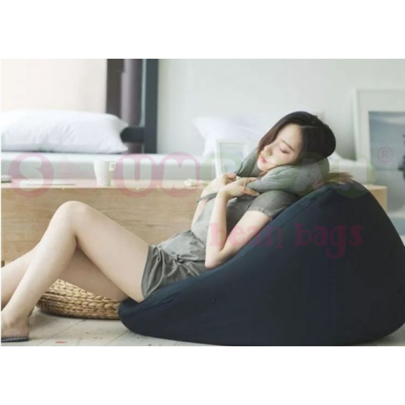 READY STOCK CUBE JAPANESE BEANBAG ADULT BEANBAG SOFT COTTON CANVAS