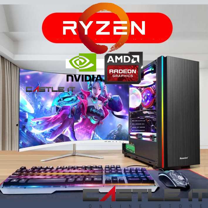 Pc Package Diy Customize Ryzen 5 3500x 3600 Gtx1650 Gtx1660s Rtx3060 Gaming Desktop Shopee Malaysia