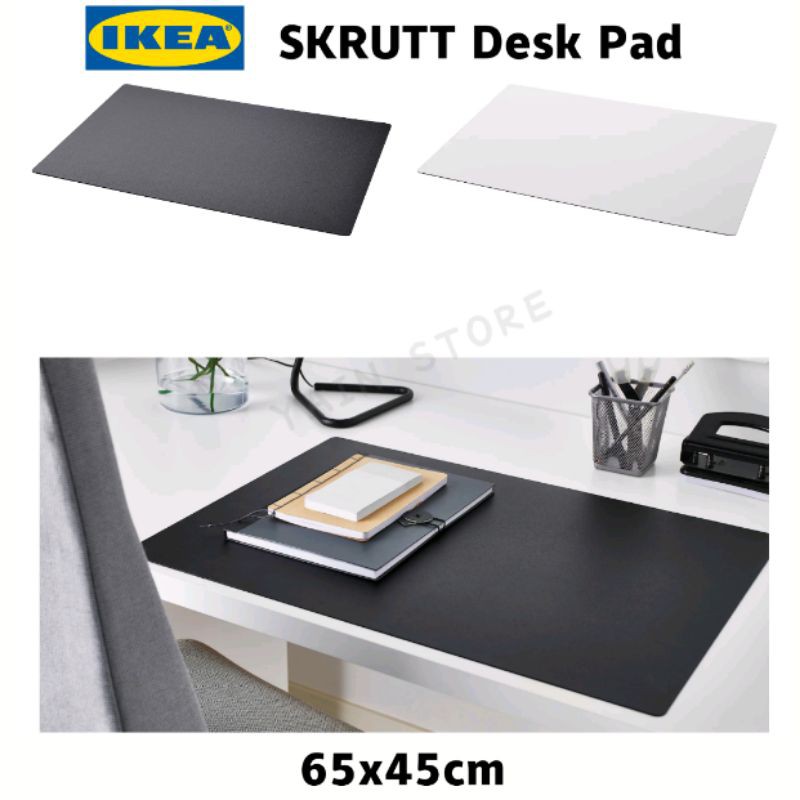 【Ready Stock】IKEA SKRUTT Desk Pad, Black/ White, (65x45cm) Shopee