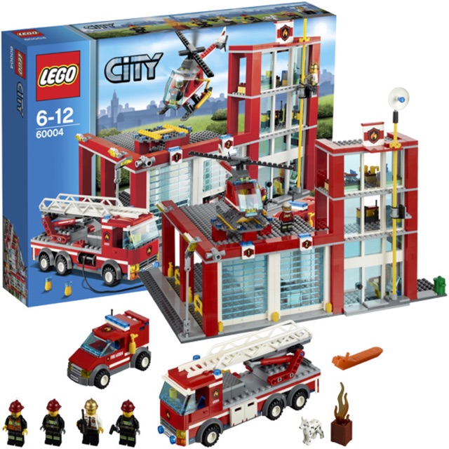 Пожарный участок рядом. LEGO City пожарная станция 60004. LEGO City 60004. Лего Сити пожарные 60004. Лего Сити 60004.