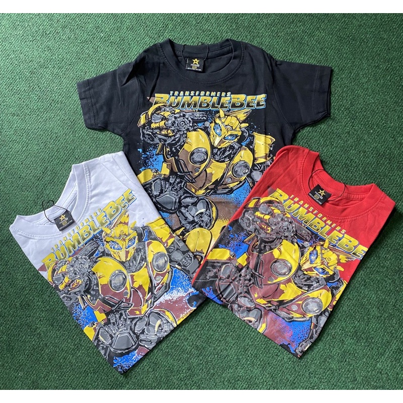 Tshirt Baju Budak Transformer Bumble Bee Bumblebee Kids Unisex | Shopee ...