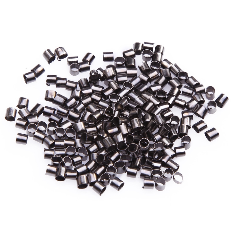 shopee: [SD] 500Pcs Mixed Styles / Silver Plated Rhodium Crimp Tube Charms Pendants / Bracelet Metal Loose Spacer / Charm Beads Connectors / Make Bracelets Necklace Earring Supplier / Findings Jewelry DIY Making Accessories (0:3:Color:#4-500Pcs;:::)