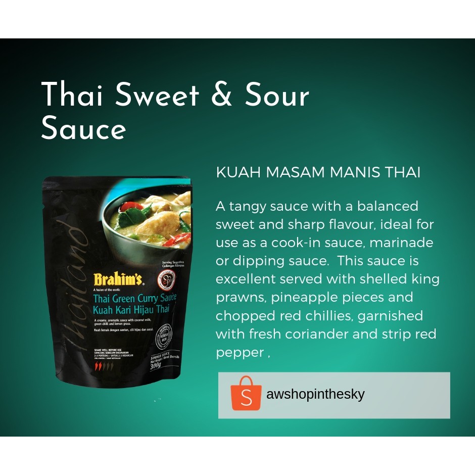 THAI SWEET SOUR SAUCE (Kuah Masam Manis Thai) Shopee Malaysia