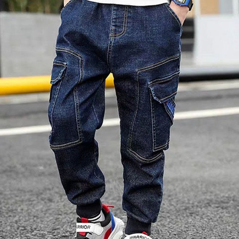 Boys Jeans】Cargo Pants Style Large Size | Shopee Malaysia