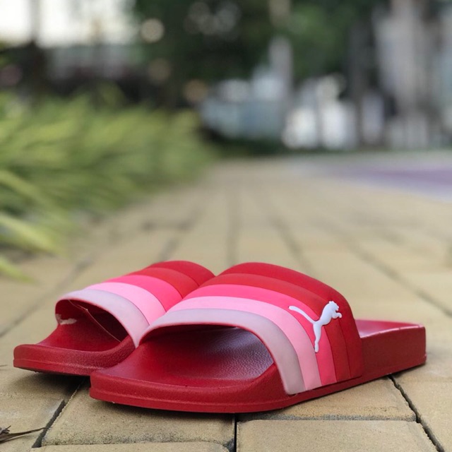 puma sandals red