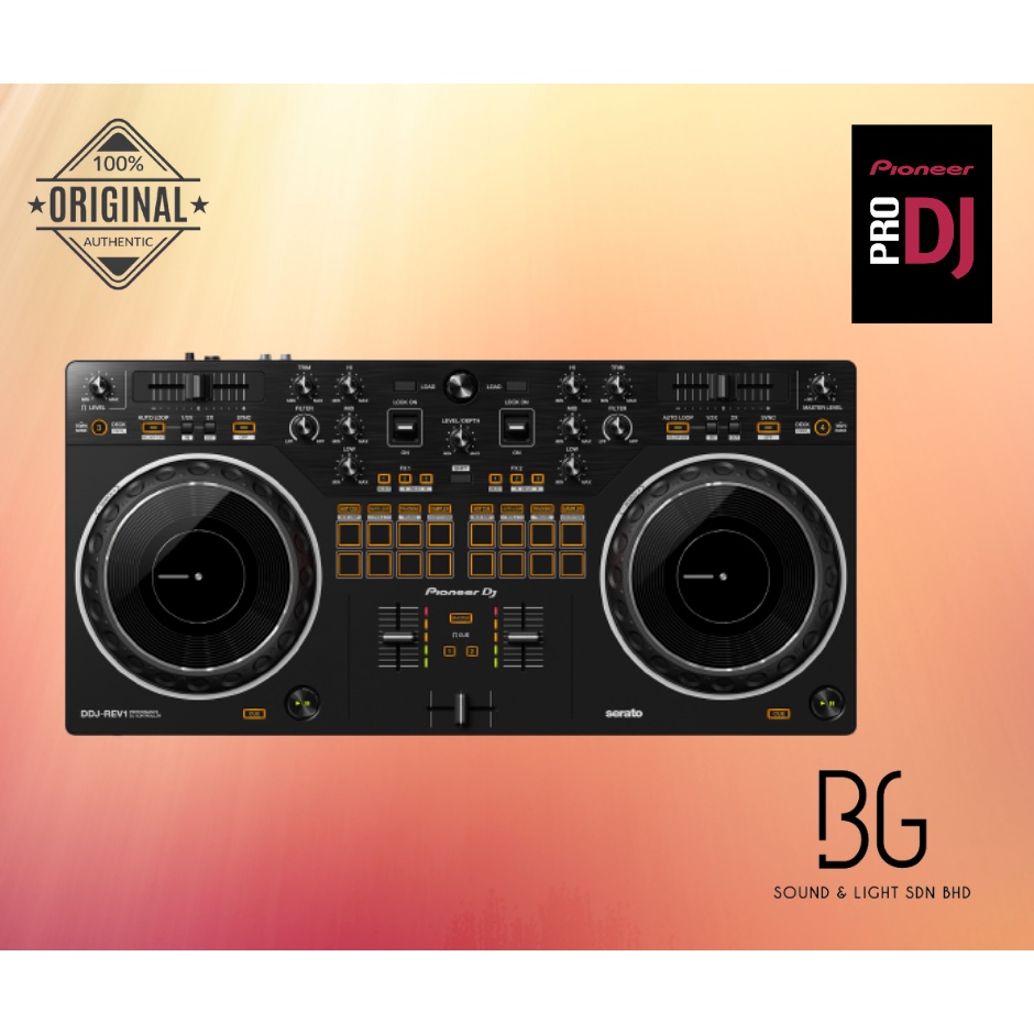 Pioneer DJ DDJREV1 2deck Serato DJ Controller Black or gold