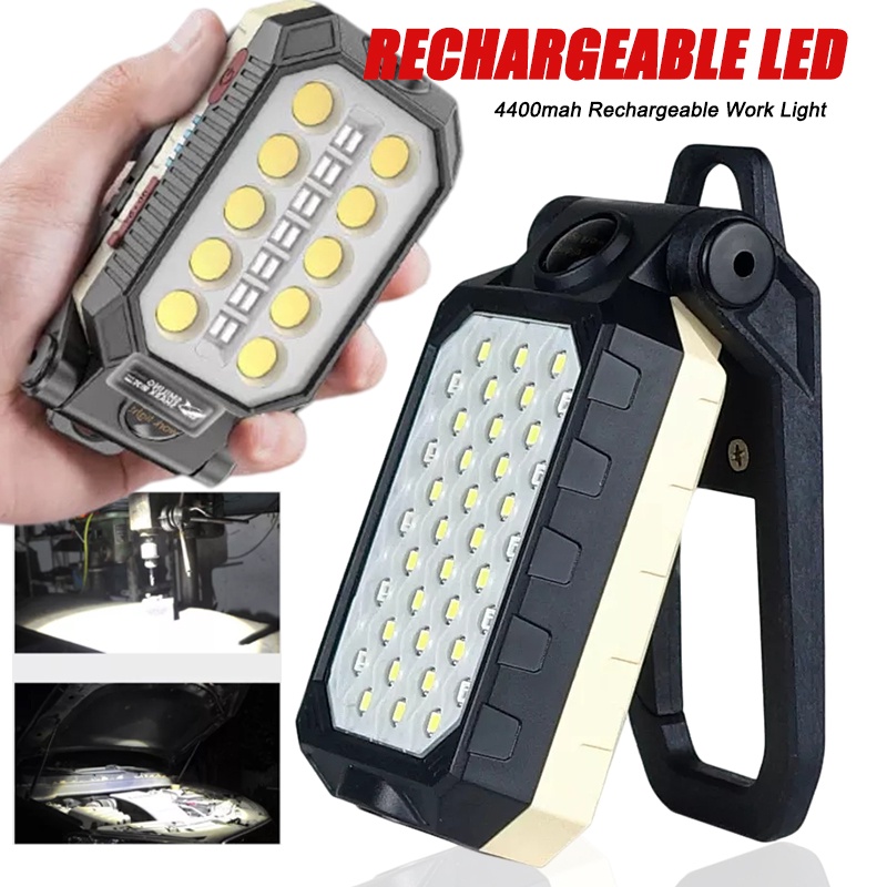 Must Premium 800W Rechargeable LED Light USB Cob Work 4 Mode Portable Torch Car Adjustable Waterproof Camping Li Esse... - Image 4