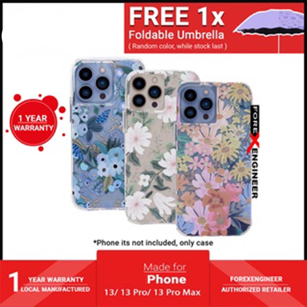 CaseMate Rifle Paper Co. for Phone 13 / 13 Pro / 13 Pro Max with Antimicrobial Shopee Malaysia