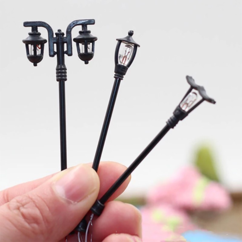 [READYSTOCK Murah Wholesale] 1 Pcs Street Light Lamp Antique Imitation Fairy Garden Home Miniature Landscape /Miniature Garden Fairy Ornament