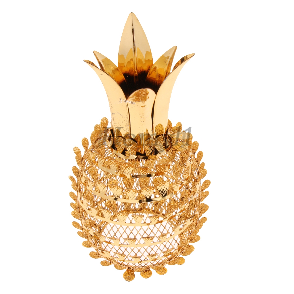 Iron Gold Lamp Shade Pineapple Cage Chandelier Shade Ceiling Light