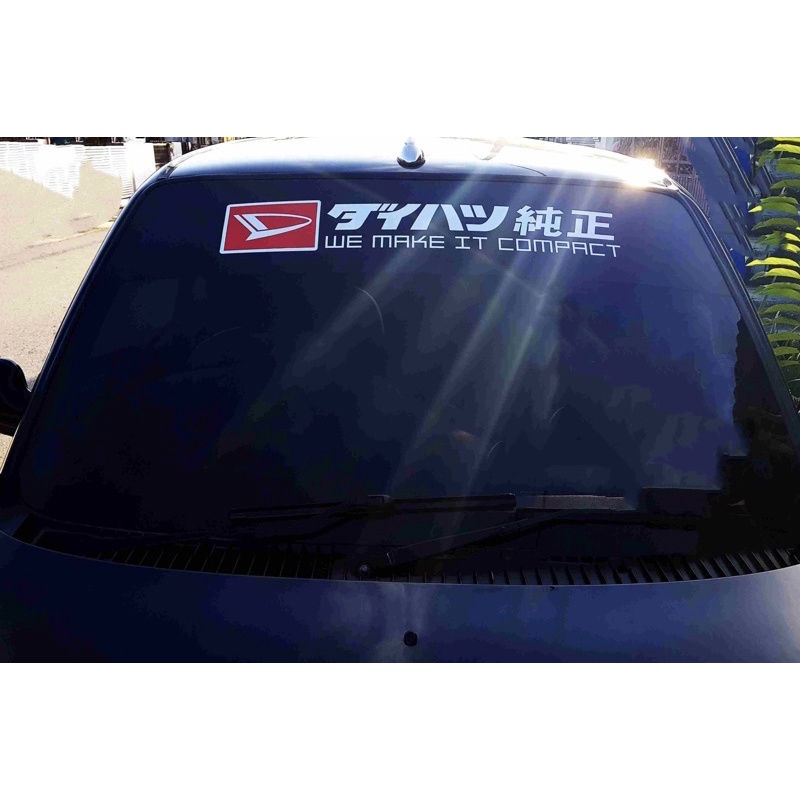 Ready Stock S Daihatsu Japan Style Car Windscreen Sticker