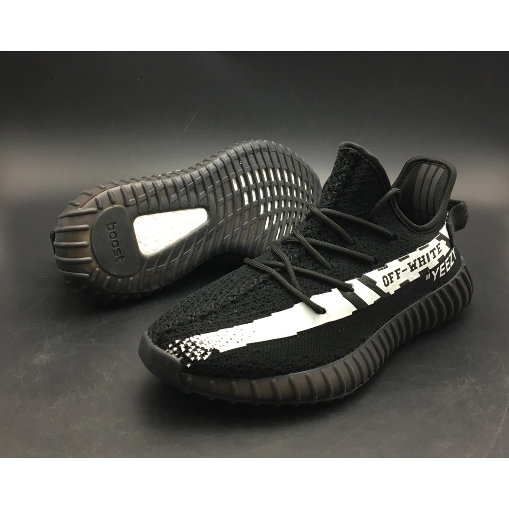 off white yeezy boost black