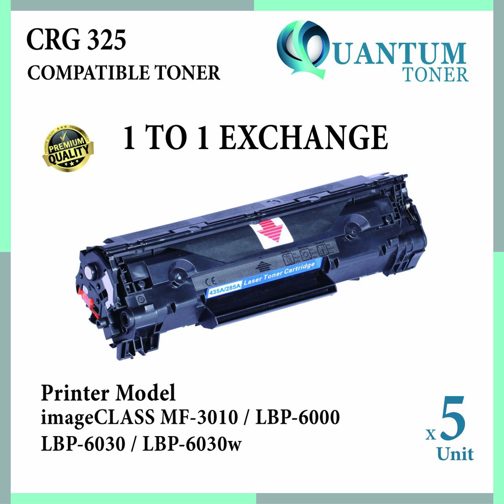 5x Canon Cartridge 325 Compatible Toner for MF3010 ...
