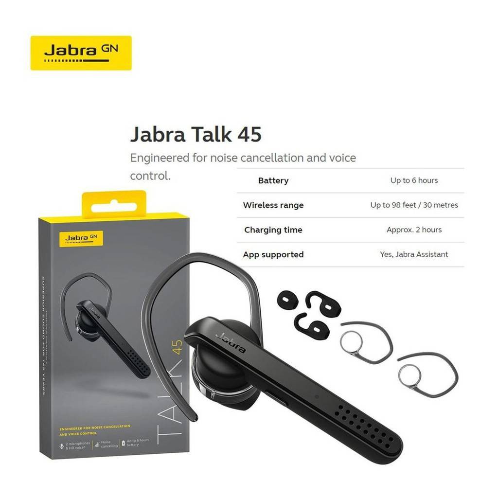 jabra bluetooth headset talk 45
