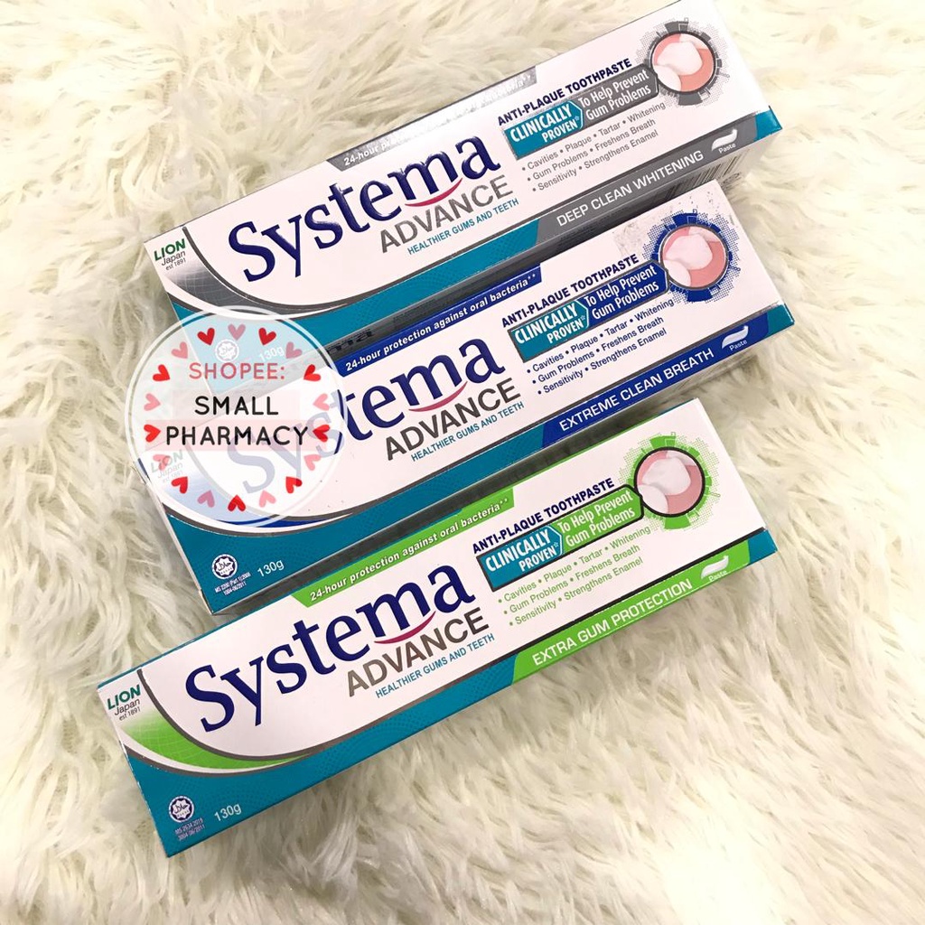 SYSTEMA Advance Toothpaste - Deep Clean Whitening/ Extreme Clean Breath ...